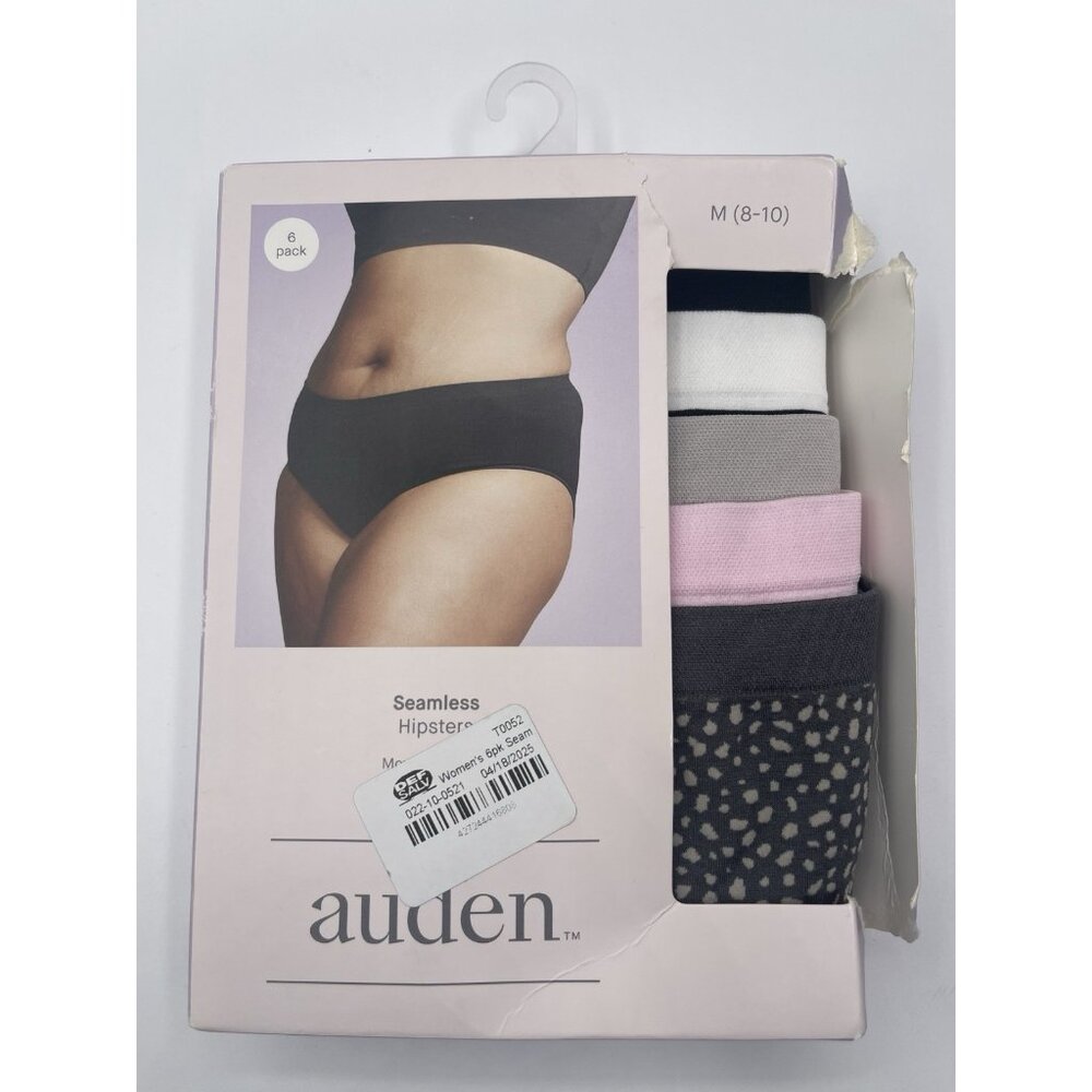 Auden Size Medium 10-12 Seamless Briefs 5 pack Regular Rise‎ Underwear Panties